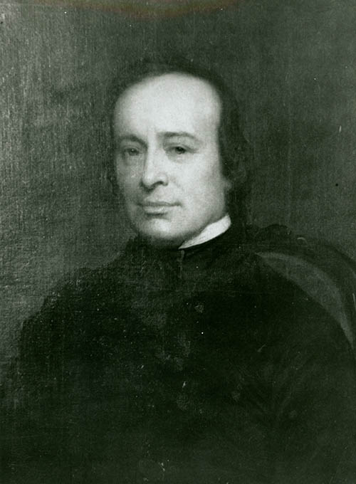 Black and white portrait of Édouard René de Laboulaye